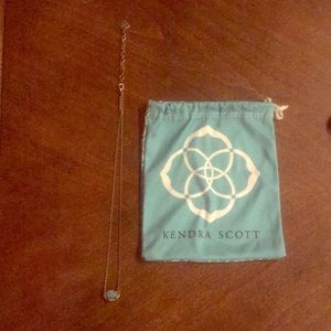 Petite Kendra Scott Necklace w/ Turquoise Pendant